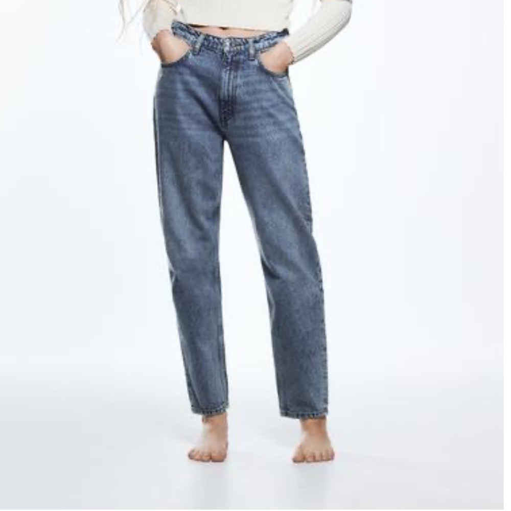 ZARA Mom Blue Jeans
